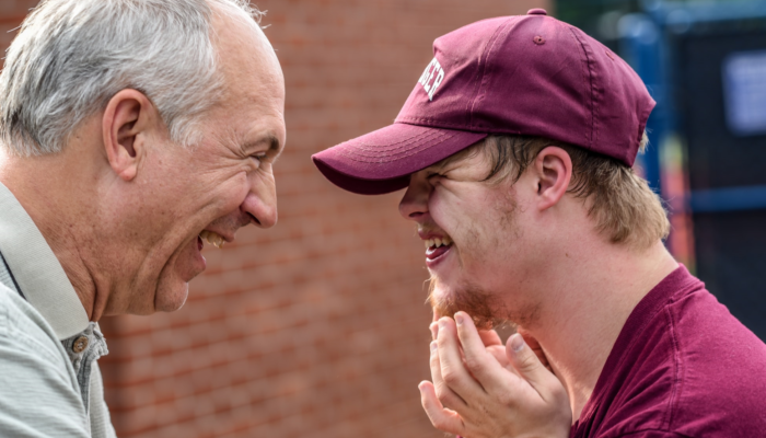 아버지의 기쁜 모습